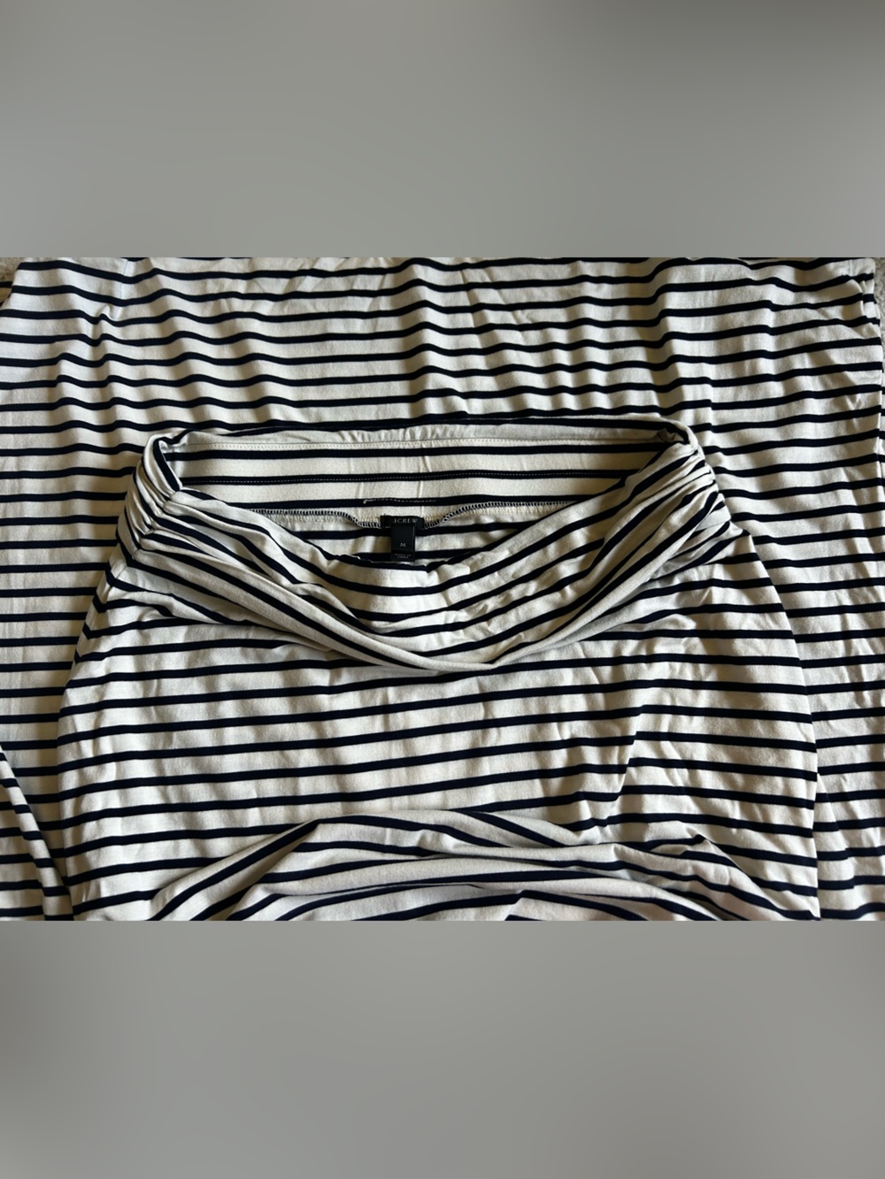 J.Crew Navy and White Striped Maxi Skirt - Picture 7 of 7